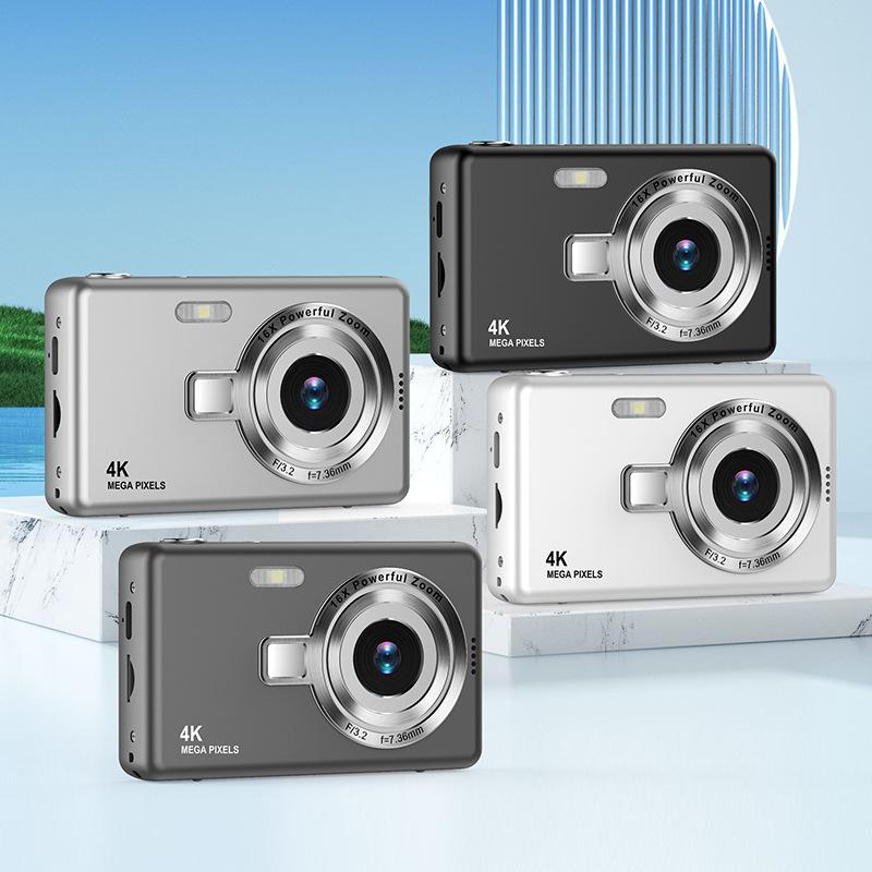 Campus Student Ccd Camera Retro Style High-Definition Digital Camera Portable Outdoor Camera Photo Gift Q12
