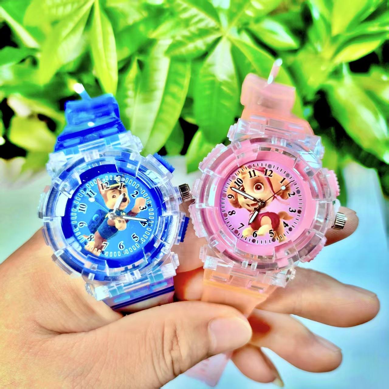 Cartoon Animation Creative Colorful Marquee Children's Luminous Watch Primary and Secondary School Students Boys and Girls Luminous Light Watch