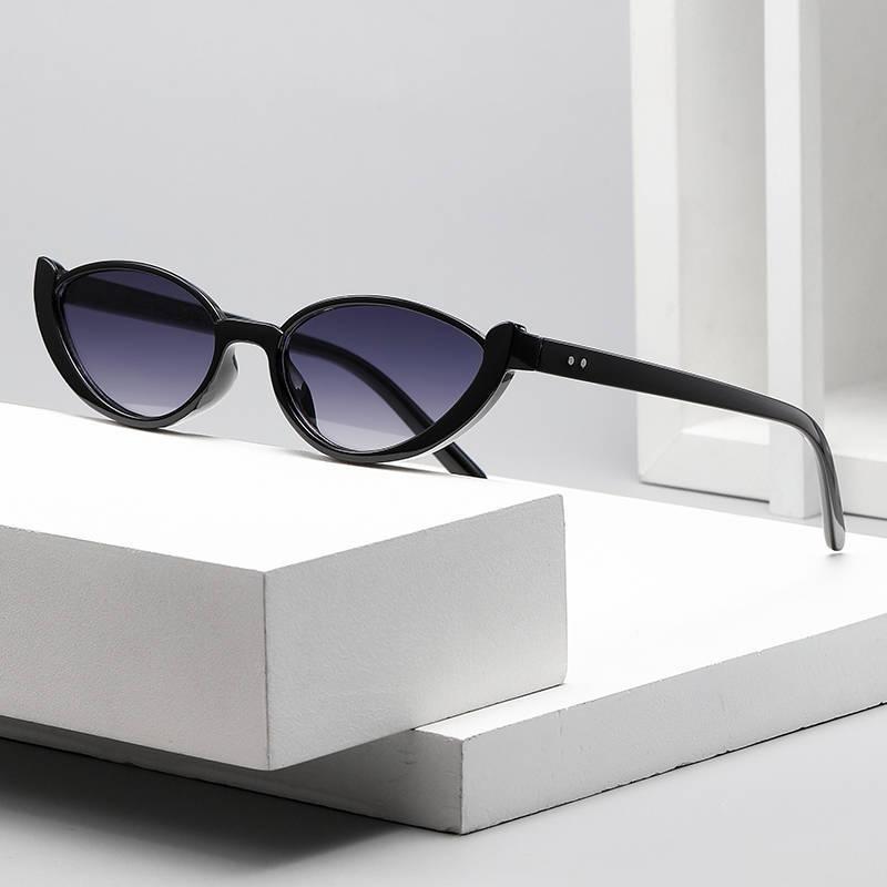 New Fashion Cat's Eye Small Frame Sunglasses Women's Personalized Non-mainstream Sunglasses Cross-border Internet Popular Street Y2K Glasses