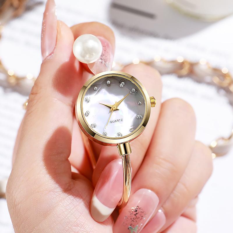Foreign Trade New Style Fashionable Diamond-Encrusted Women's Watch Niche Light Luxury High-Value Bracelet Women's Watch Manufacturer Wholesale