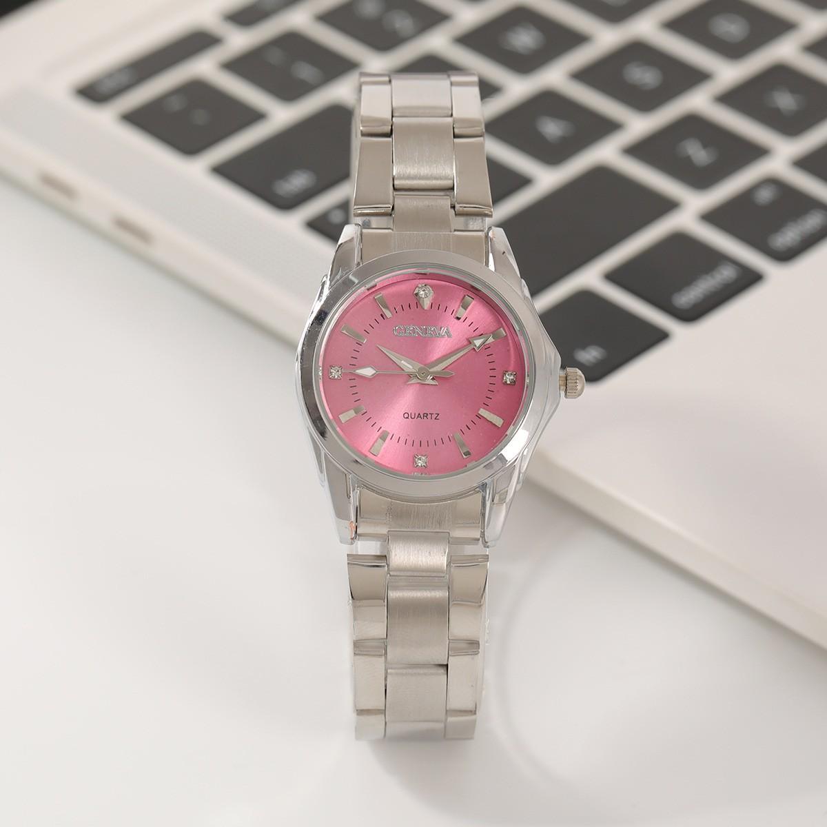 shein Explosive Women's Steel Band Quartz Watch temu Hot Selling Women All-Match Watch TK Best Selling Student Watch Women