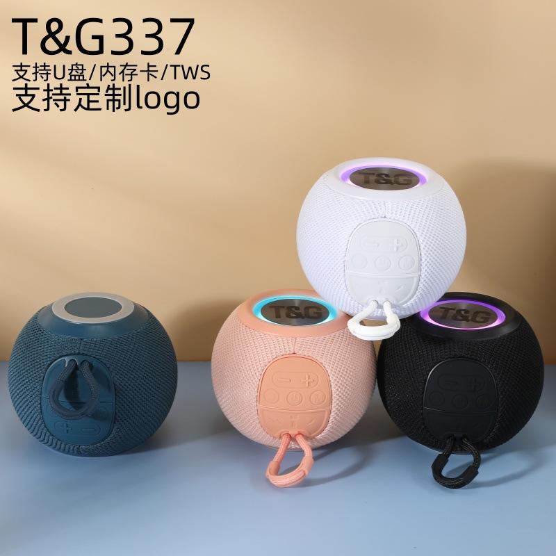 Tg337 Bluetooth Speaker Round Fabric Desktop Small Speaker Home Wireless Outdoor Bluetooth Speaker High Volume