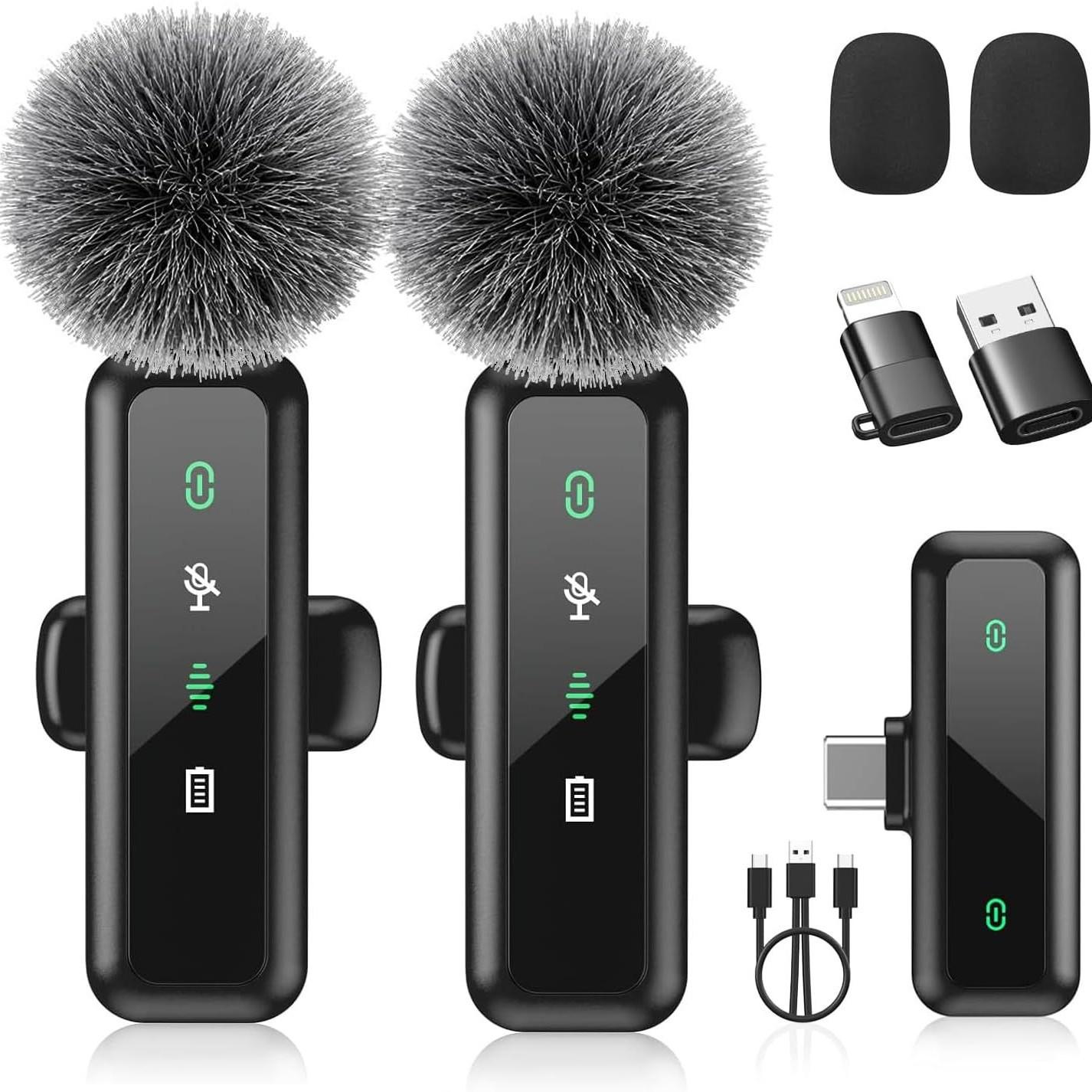 H63 Original Private Model Wireless Lavalier Microphone Live Broadcast Noise Reduction Video Shooting Mobile Phone Radio Mini Microphone