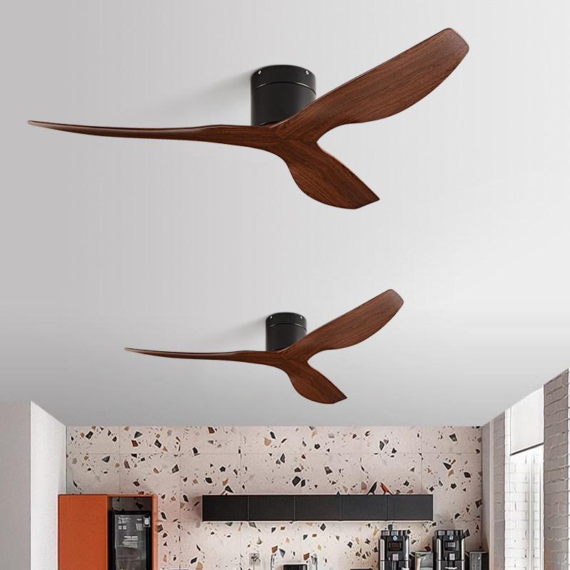 High-Wattage Industrial-Style Vintage Ceiling Fan for Dining Room, Living Room, Home Use, Low-Profile, Commercial, Silent, No-Light Electric Fan