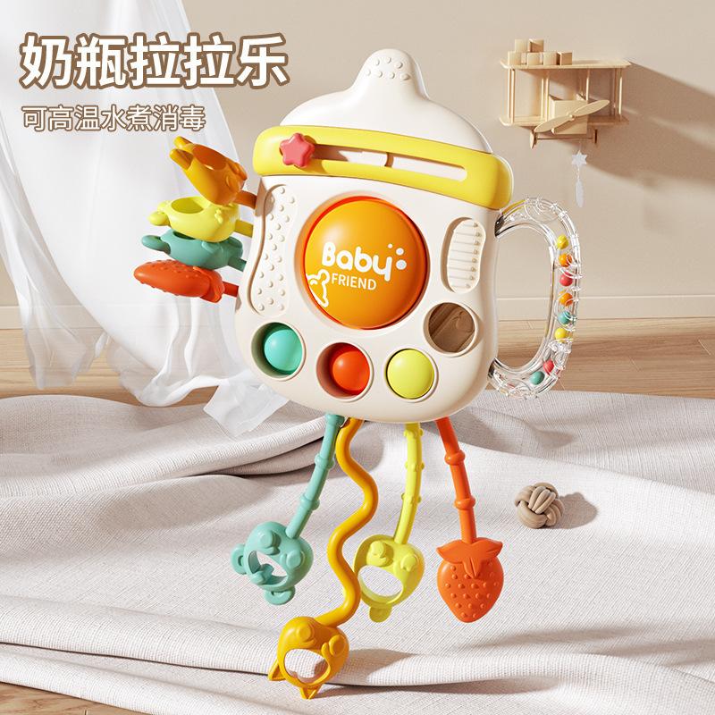Baby Toy Bottle Lala Le Baby Smoke 0-1 Year Old Educational Early Education for More than 6 Months Teeth Cross Border