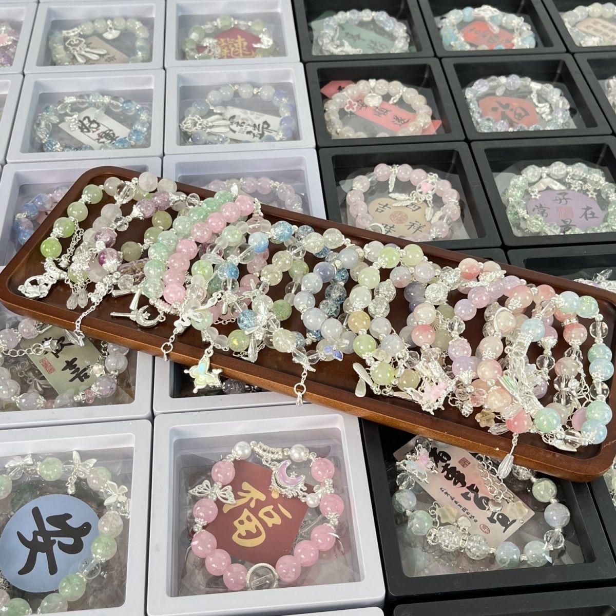 Popular Bracelet Kt Cat Hellokitty Tiktok Same Style Bracelet Couple DIY Handmade Beaded Bracelet Gift for Best Friend Girlfriend