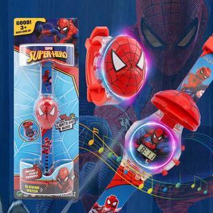 Spot sale cartoon light music watch tremolo with flip watch children's cartoon toy watch