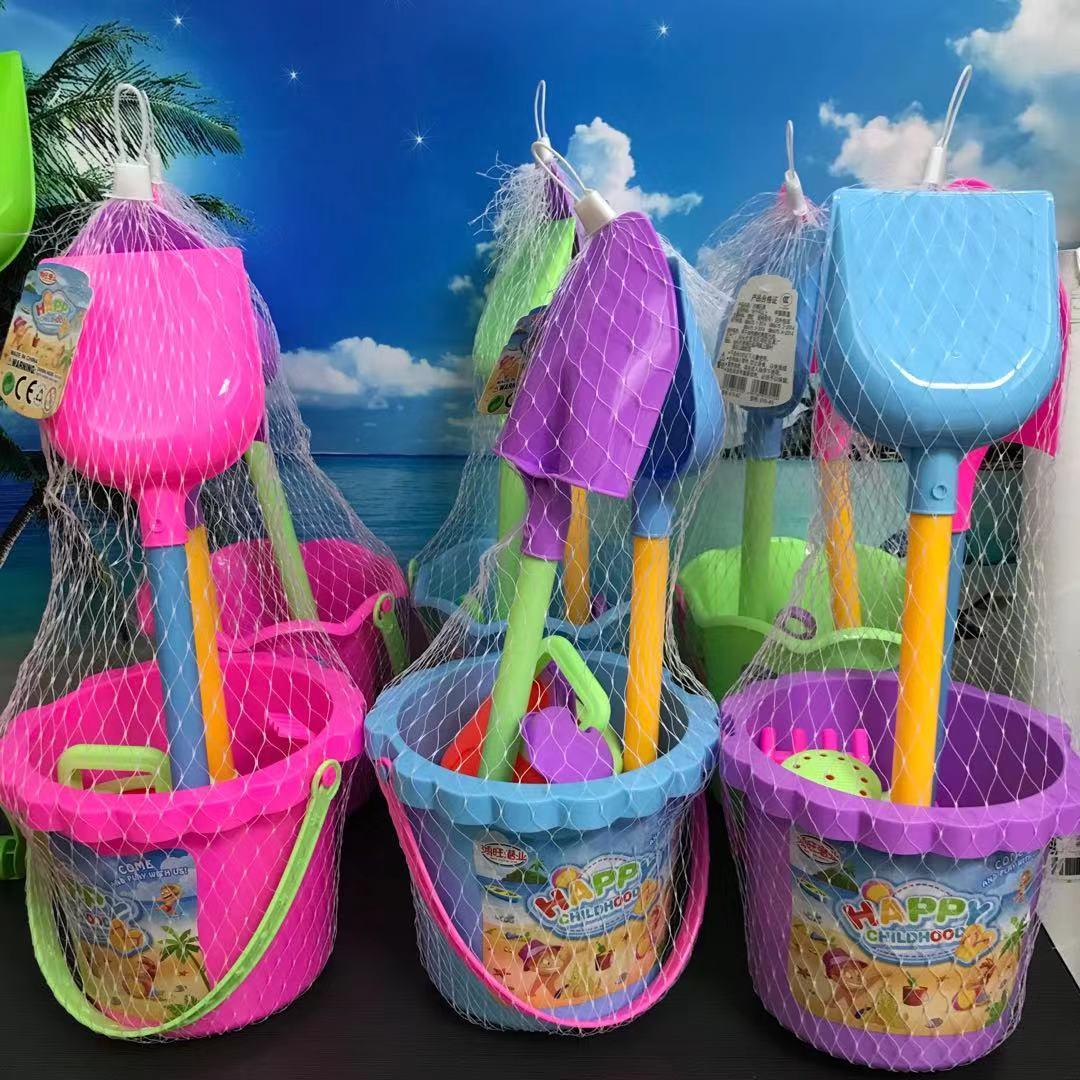 Children's beach toys suit baby water digging sand digging shovel and bucket seaside sand playing tools boys and girls