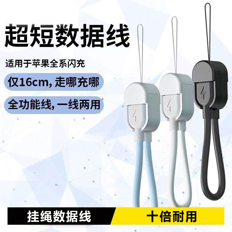 Pd60W Lanyard Data Cable Suitable for Apple Fast Charging Cable Type-C Mobile Phone Charging Cable Power Bank Short Cable