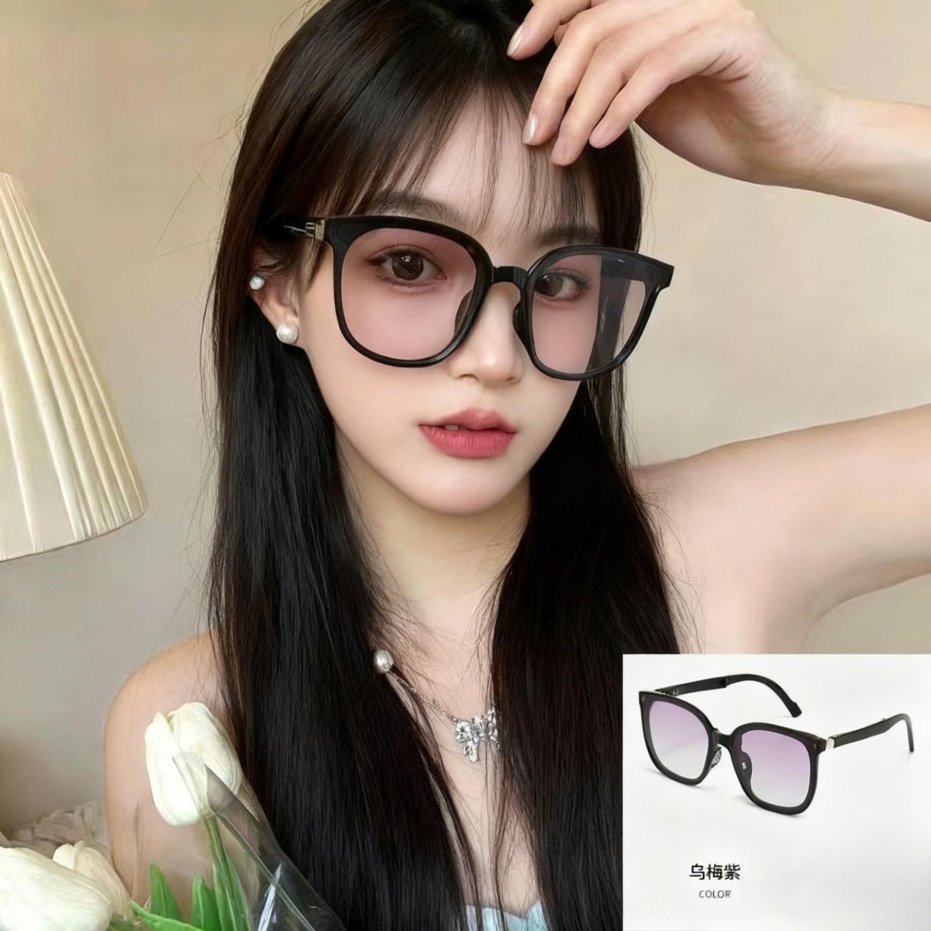 Foldable Polarized Sunglasses with Air-Cushioned Nose Pads for Women, Sun Protection, Fashionable Driving Sunglasses, Anti-Uv Sunglasses