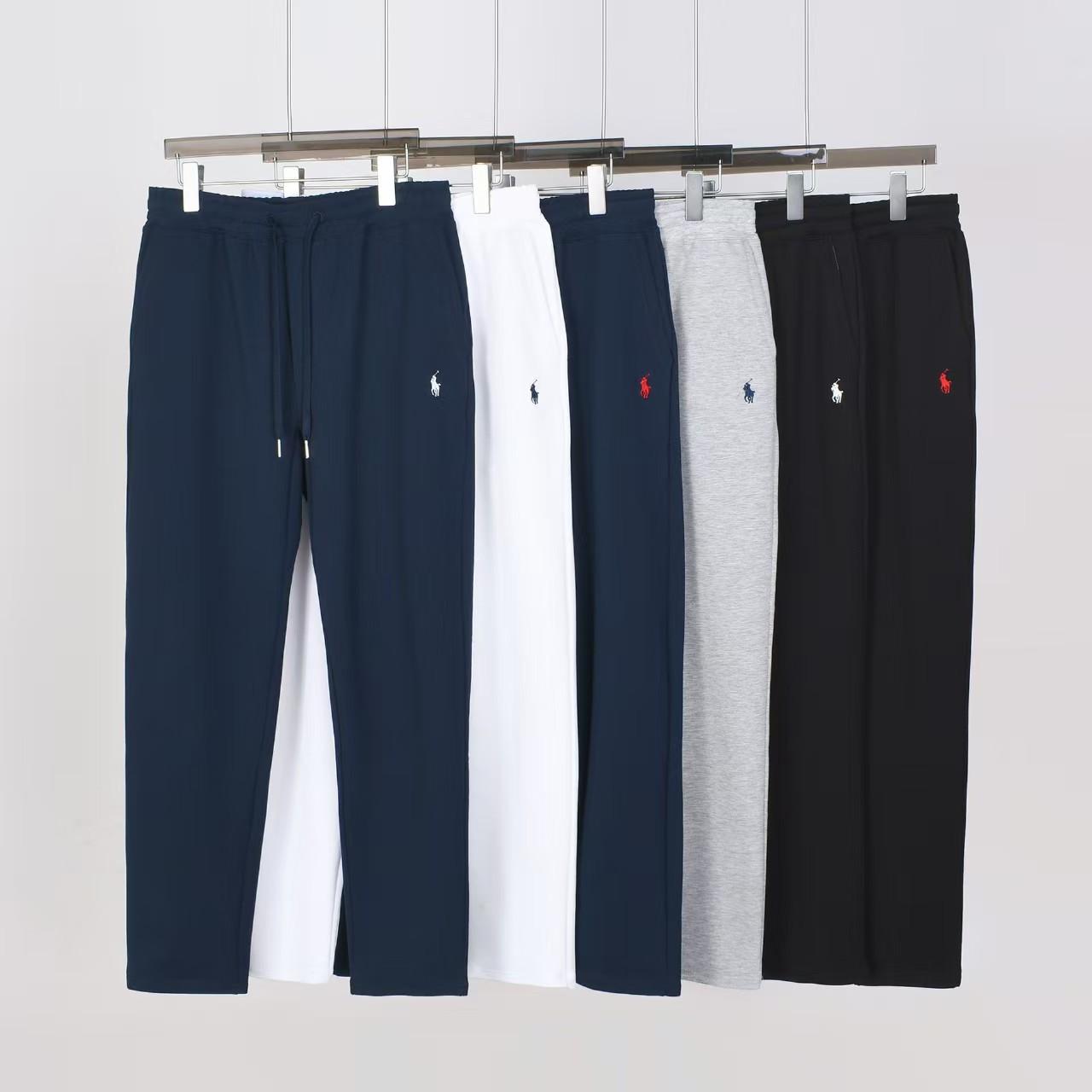 2026 New Fashion Casual Men's Sports Embroidered Pony Straight-Leg Casual Pants