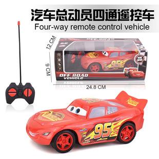 Cross-border remote control car cartoon four-way wireless high-speed drift remote control racing simulation model electric toy car wholesale