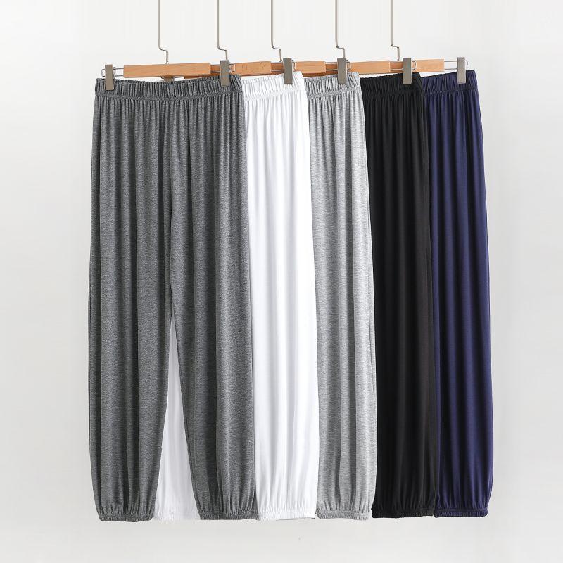 Modal Thin Trousers for Middle-Aged and Elderly Men, Loose Summer Anti-Mosquito Pants for Dad, Casual Sports Pants, Practice Pants