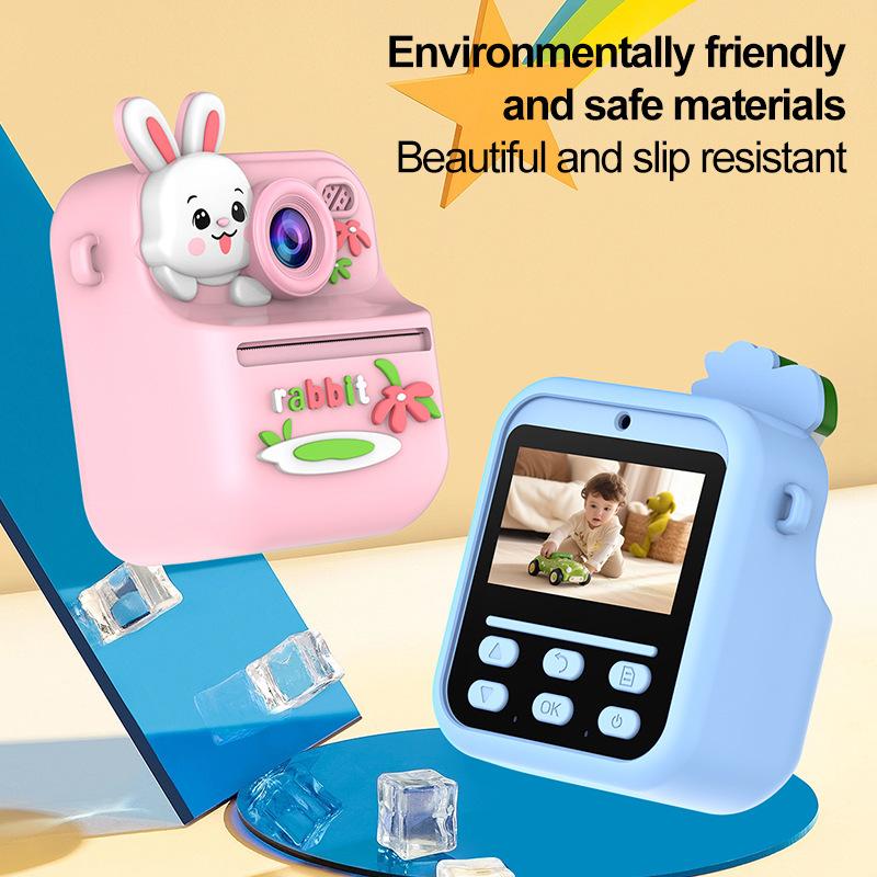 Cross-Border New S1 Printing Camera for Children, Instant Print, Dual Front and Rear Cameras, 2.0inch Hd Screen Small Camera