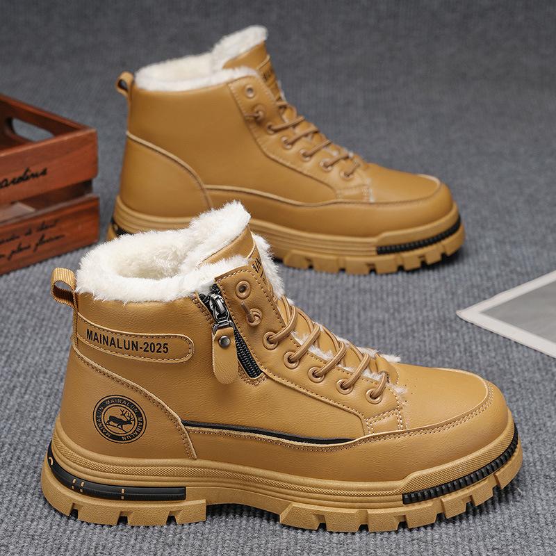 Martin Boots Men's Cross-Border Foreign Trade Large Size Men's Shoes Autumn and Winter Plus Velvet Volume Hiking Shoes Short Boots Sports Shoes Dropshipping