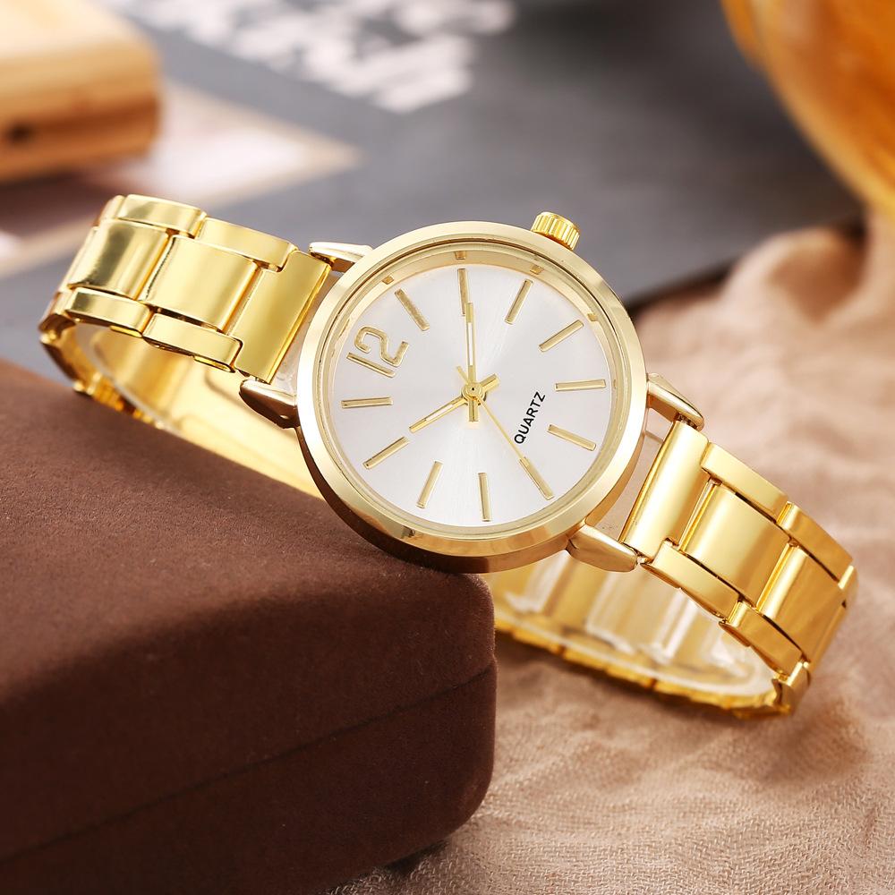 Cross-Border Hot-Selling Women's Small Dial Casual Versatile Quartz Watch Junior High School Student Quartz Watch Wholesale