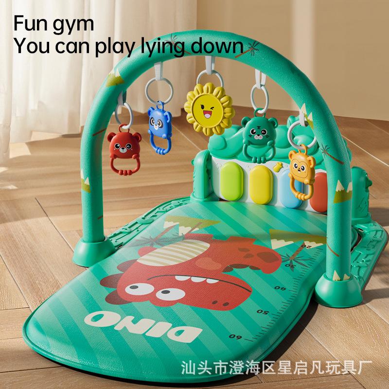 Cross-border Special for Baby Fitness Rack Toys 0-1 Years Old Baby Music Foot Piano Creeping Pad for Newborns