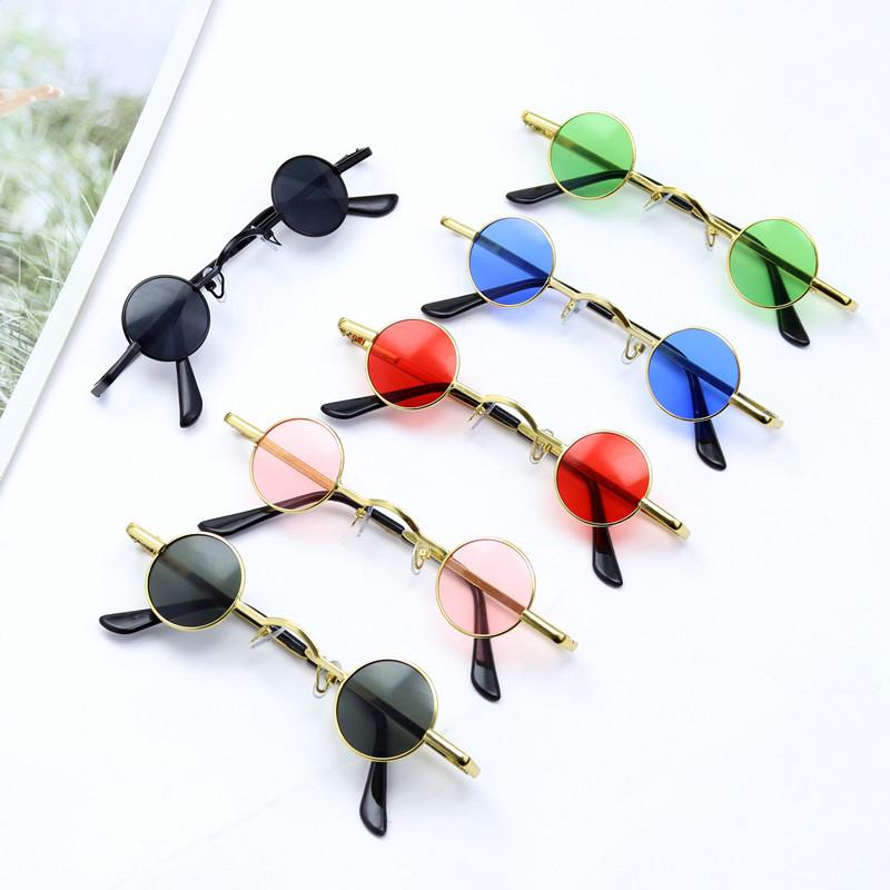 Internet Celebrity's Same Style Mini Glasses for Men Cao Lao Si Round Retro Small Frame Glasses Round Frame Prince Mirror Funny Sunglasses