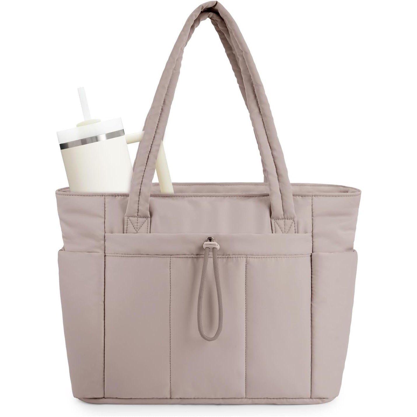 Amazon's New Women's Handbag Autumn and Winter Commuting Large-Capacity Lightweight Versatile Cotton down Bag for Women