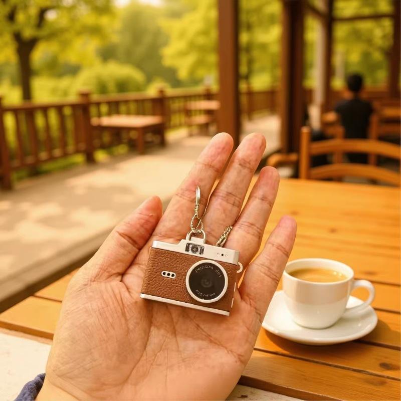 Cross-Border Mini Camera for Students, Campus Retro Camera, Portable Small Thumb-Sized Travel Camera, C1 Flip-Top Camera