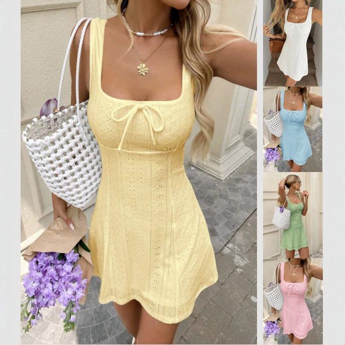 2026 Summer Shein Hot-Selling European and American Foreign Trade Camisole Dress, Fashionable, Elegant, Casual, and Countryside-Style Dress