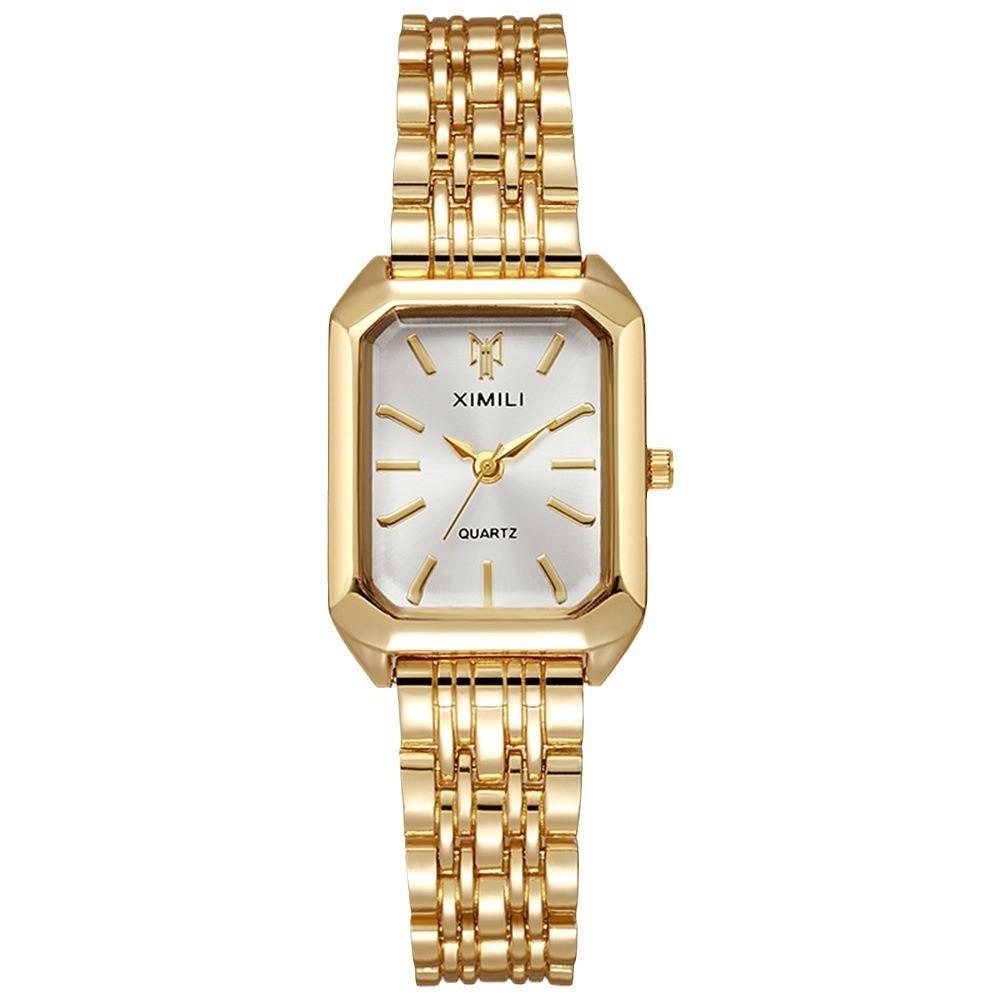 Fashion 2024 New Stainless Steel Women's Business Casual Quartz Watch Light Luxury Women's Stainless Steel Student Watch