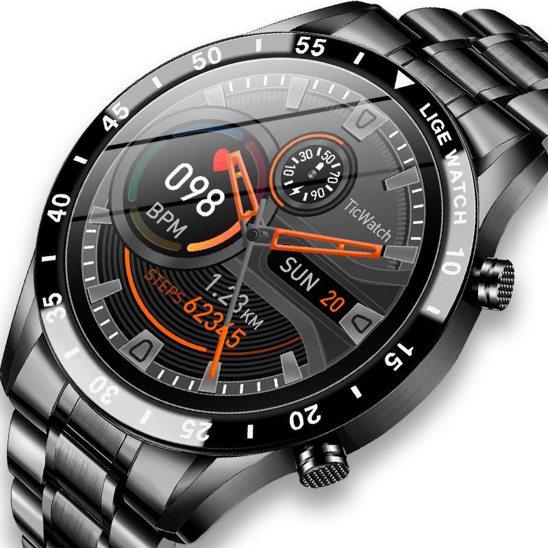 Lige/Bangwei Multifunctional Smart Watch Bluetooth Call, Step Counting, Blood Pressure and Heart Rate Detection, Waterproof Watch