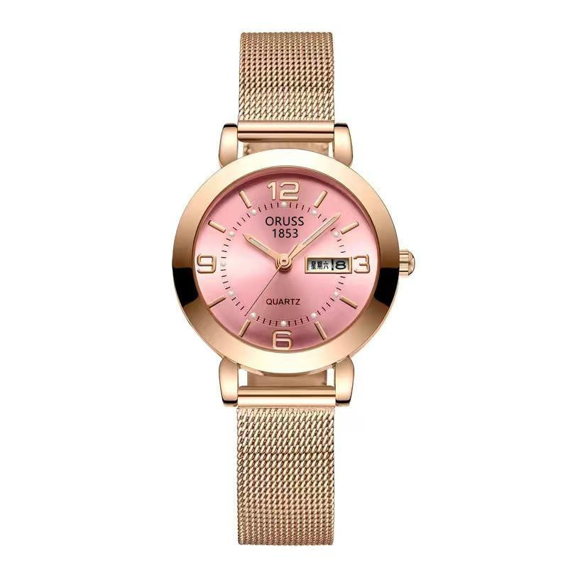 Cross-Border Exclusive Supply of Women's Watches, Female Students' Personalized Mesh Strap Small Watches, Women's Quartz Gift Watches Wholesale
