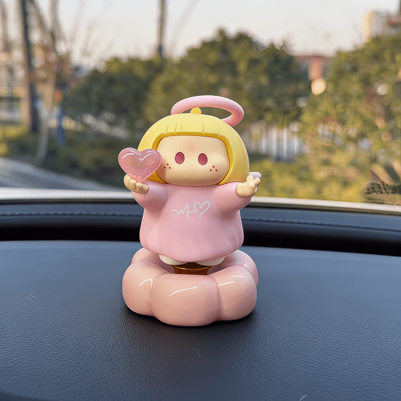 Yoyo Sauce Rotating Base Interior Accessories Car Spinner Base with Bearings Flower Ceramic Jingdezhen Ornament