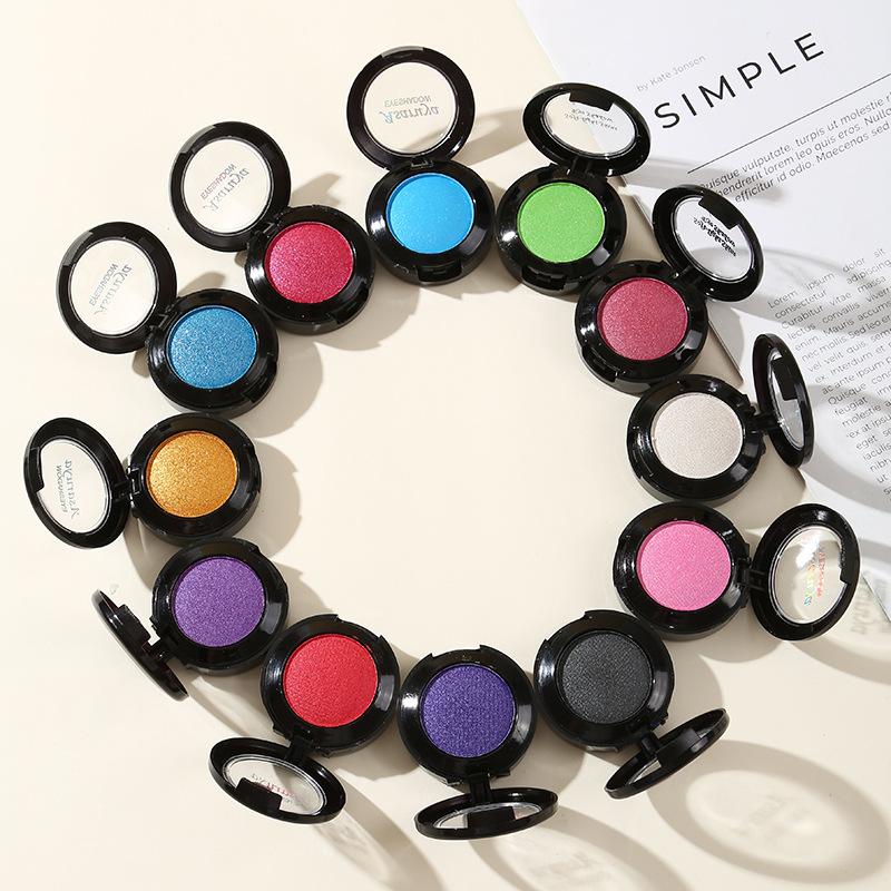 Free Shipping on the Entire Store] Student Stage Makeup Single-Color Pearlescent Blue-Green-Purple Eyeshadow Performance Cosmetics Wholesale