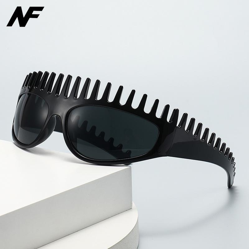 Trendy European and American Style Comb Hairband Street Style Versatile Sunglasses for Vacation, Cycling, Fashionable Women's Cross-Border Sunglasses Trend