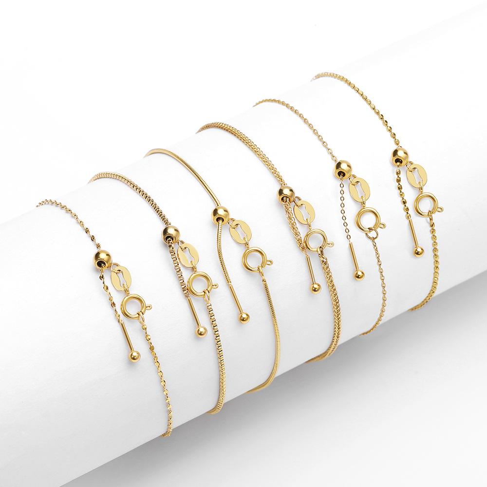 New Women's Bracelet Light Luxury Small Man Waist Simple Bracelet Titanium Steel Fashion Ladies Bracelet Stainless Steel Universal Bracelet