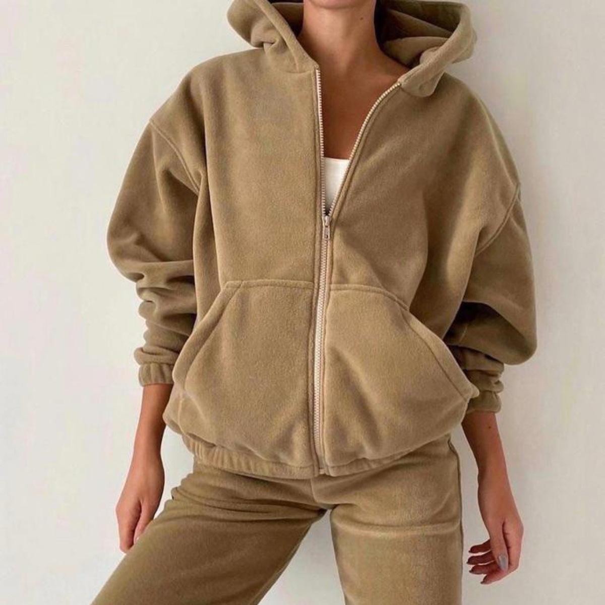 European and American 2026 Independent Site Amazon Ebay Autumn and Winter Foreign Trade Women's New Fashion Sports Casual Sweatshirt Set