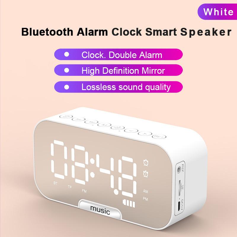 Strict selection of cross-border clock speaker bluetooth speaker gift clock alarm clock smart speaker subwoofer card small speaker
