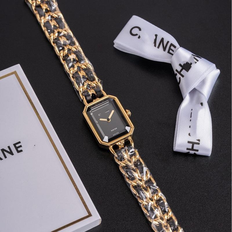 Cross-Border Popular Chanel-Style Watch, Quartz Vintage Small Square Chain Square Women's Watch, Wholesale Dropshipping