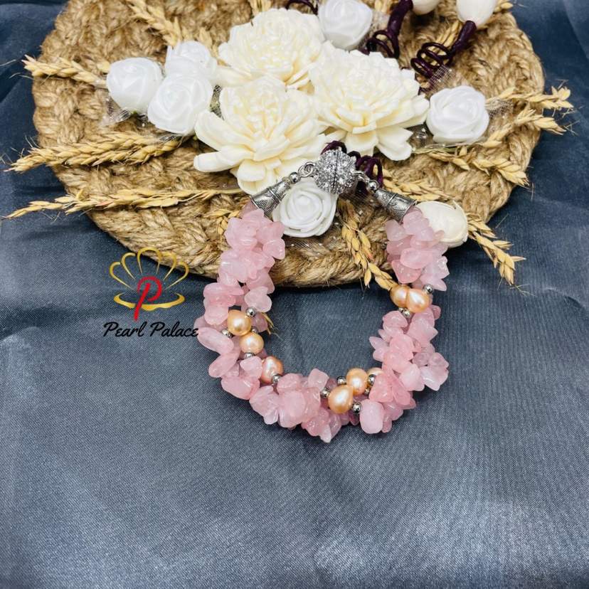 Gentle Heart_ Rose Quartz Stone bracelet — 2