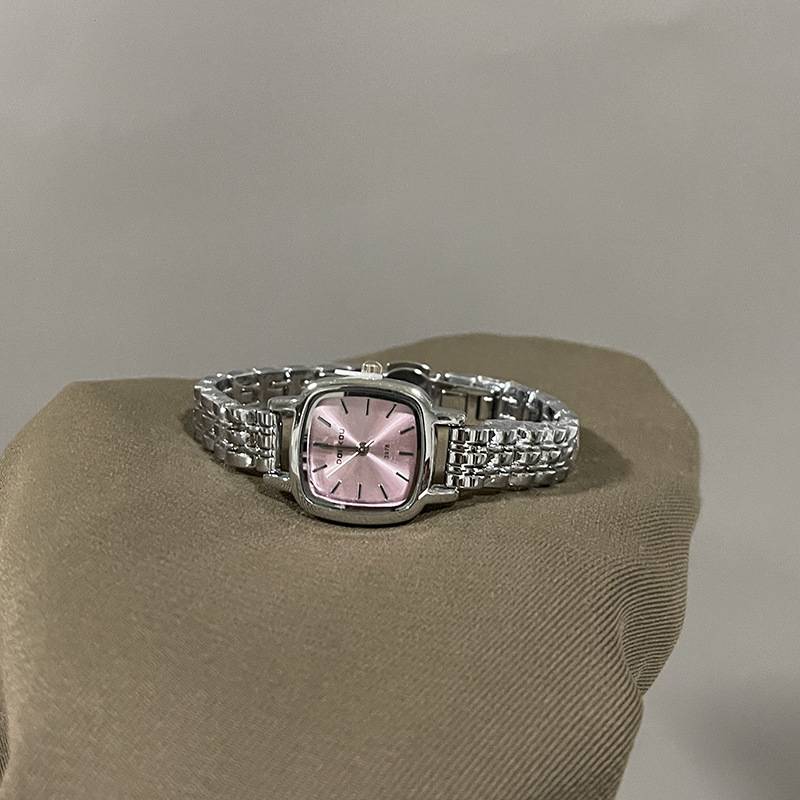 Small Cube Chain-Style Watch for Women, Ins-Style British Style, Student French Niche, Simple, High-End, Light Luxury, Exquisite, Versatile
