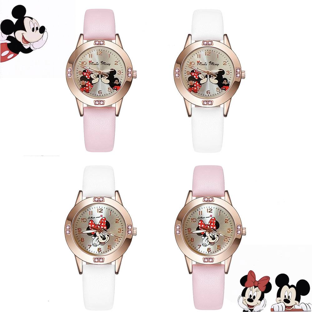New Mickey Minnie Cute Diamond Watch Children's Cartoon Girl Watch