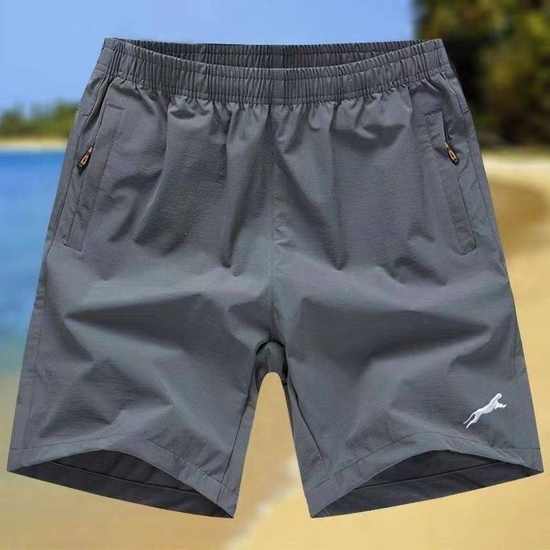 New Style Men's Summer Ice Silk Thin Shorts, Quick-Dry Loose Basketball Shorts, Casual Sports Running Shorts