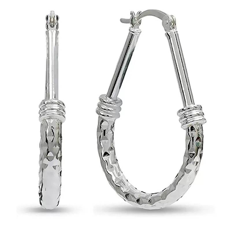 European and American Cross-Border Hot-Selling Fashion Simple Women's Alloy Large Earrings Earrings Street Photography Nightclub Export Jewelry Jewelry