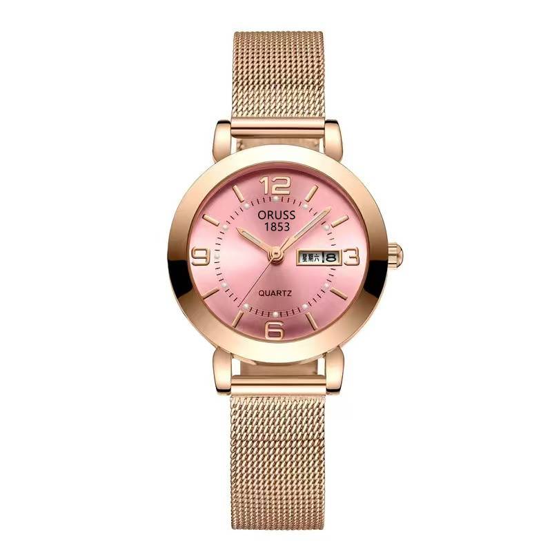Cross-Border Exclusive Supply of Women's Watches, Female Students' Personalized Mesh Strap Small Watches, Women's Quartz Gift Watches Wholesale