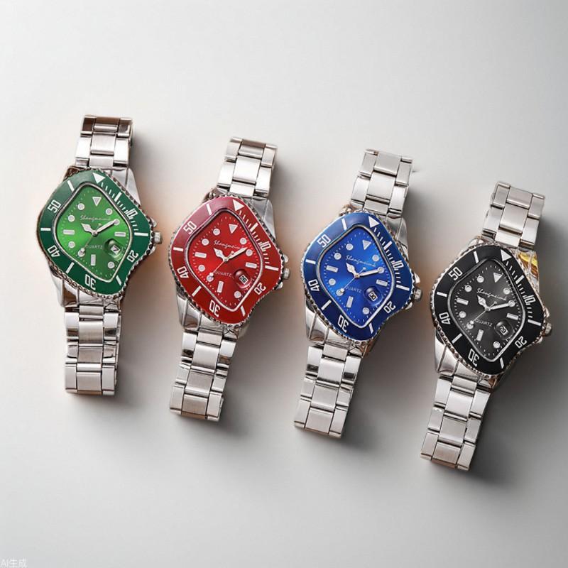 Cross-Border Twisted Water Ghost Green Water Ghost Men's Watch Labor Green Water Ghost Watch Home Quartz Watch Wholesale