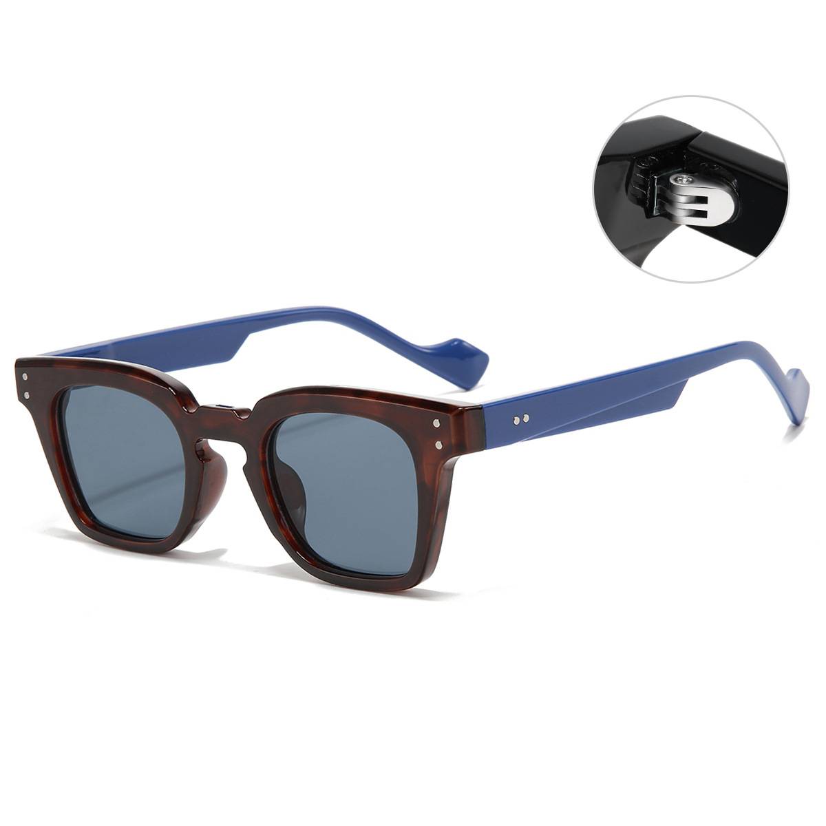 High-Quality Export New European and American Sunglasses Ins Retro Men and Women Fashion High-End Anti-Uv
