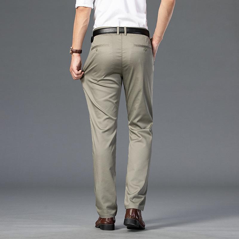 Seven-color optional middle-aged men's fashion brand casual straight pants middle-aged pants waist dad pants a generation of hair