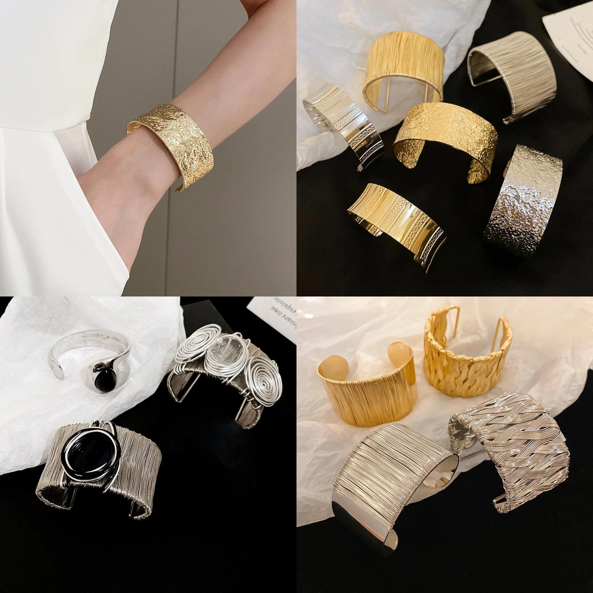 Europe and the United States cross-border simple fashion bracelet arm ring niche cold wind temperament bracelet high-end Joker jewelry wholesale
