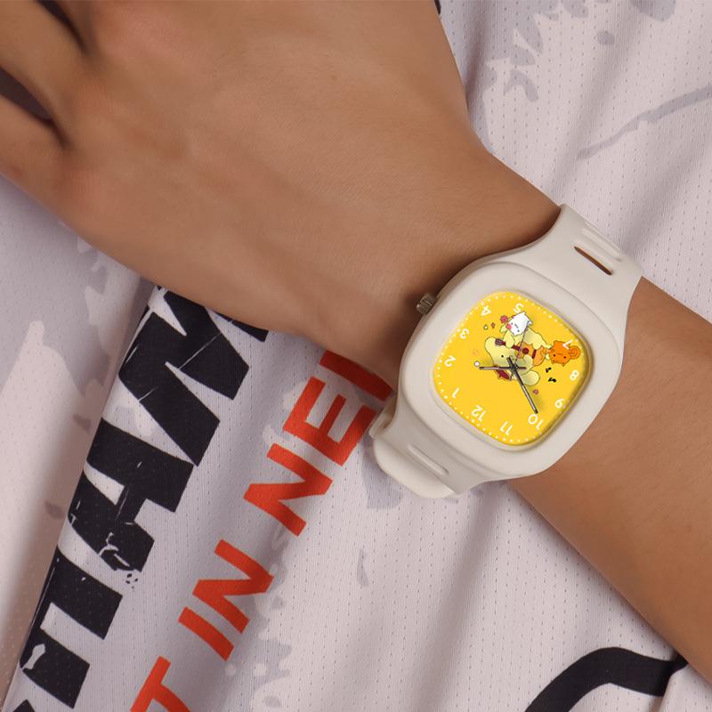 Cross-border creative small square electronic watch waterproof personalized fashion student lovers watch girls watch in stock wholesale