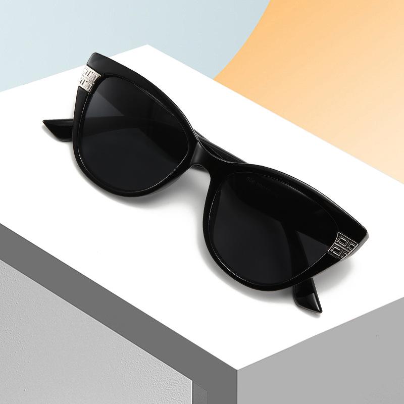 New Style Sunglasses, Internet Celebrity Cat-Eye Sunglasses, European and American Trendy Women's High-Quality Sunglasses Wholesale Manufacturer