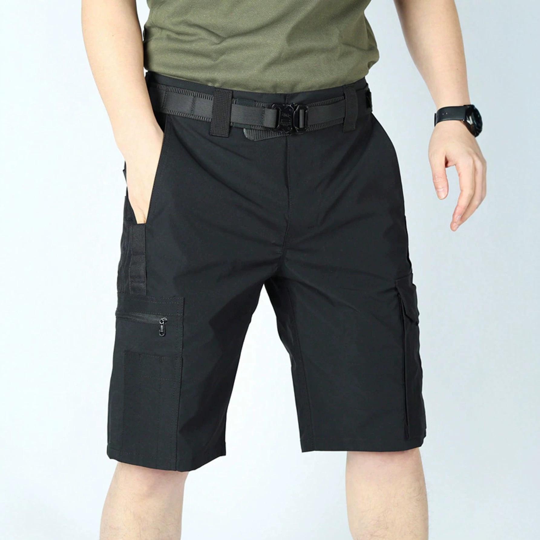 Trendy Cross-Border Men's Workwear Shorts with Multiple Pockets, Quick-Dry, Durable, Versatile, Casual Summer Shorts