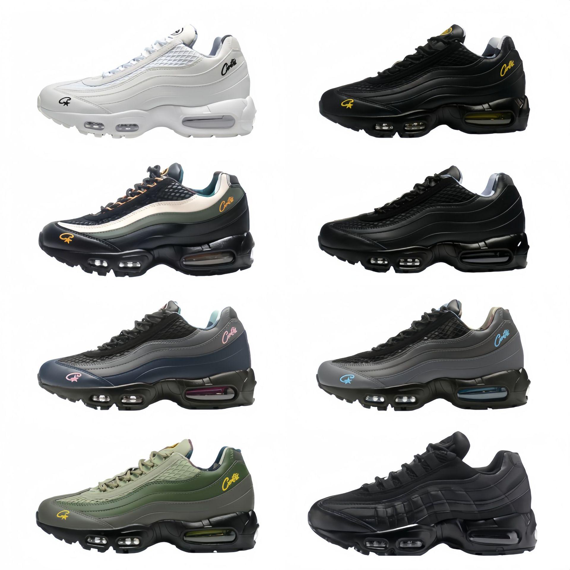Putian Shoes Export Cross-Border Air Max 95 Retro Air-Cushion Shoes Elastic Sports Cushioning Men's and Women's Shoes Running Shoes for Men