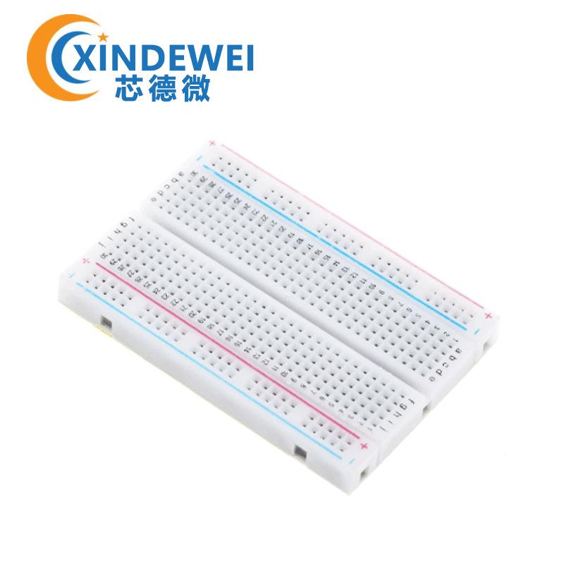 Spliced solderless bread board solderless test circuit board experiment board with jumper 400 hole packaging